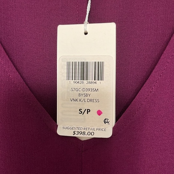 NWT Eileen Fisher Silk Georgette Crepe Dress - S/P - Picture 2 of 7